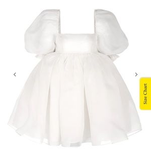 Ivory Selkie Puff Dress NWT